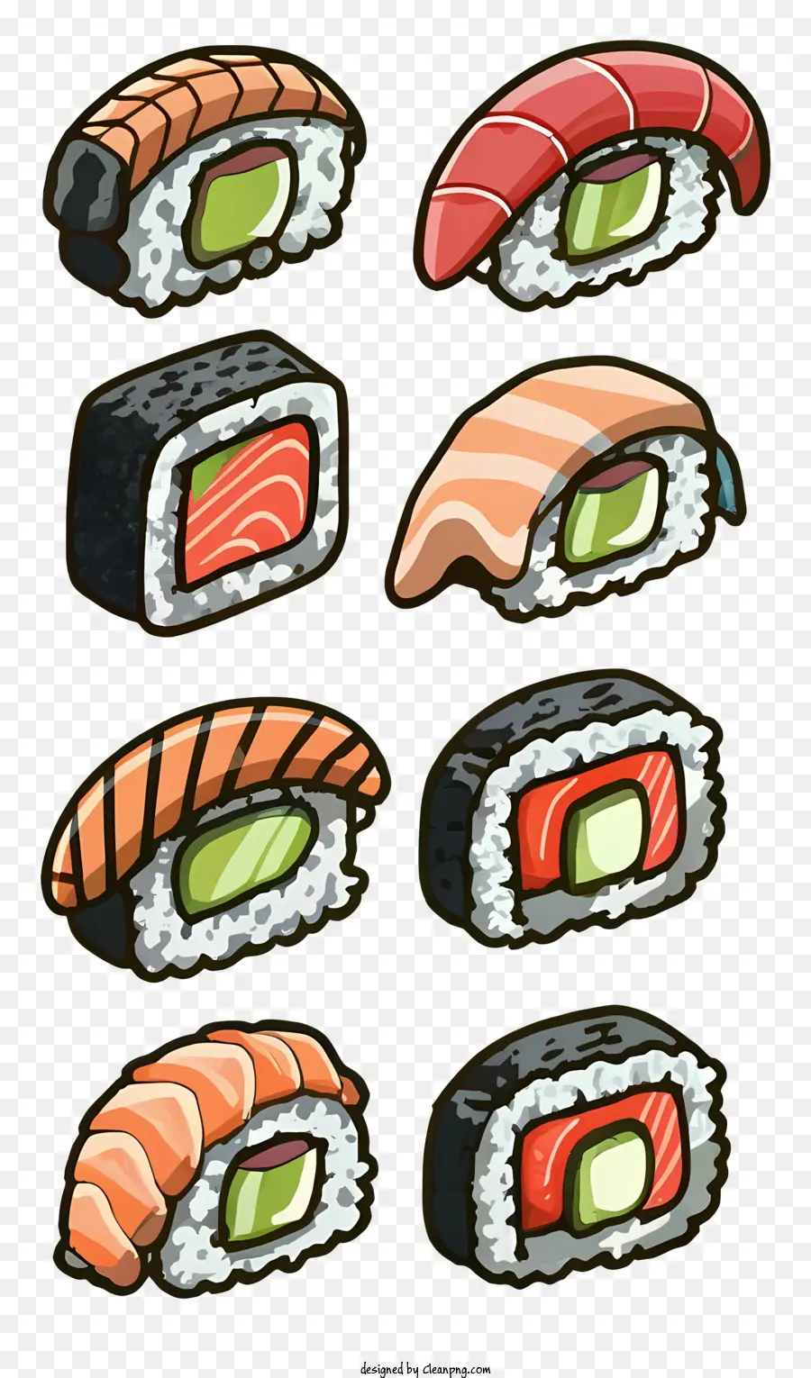 Rouleaux De Sushis，Sushis PNG