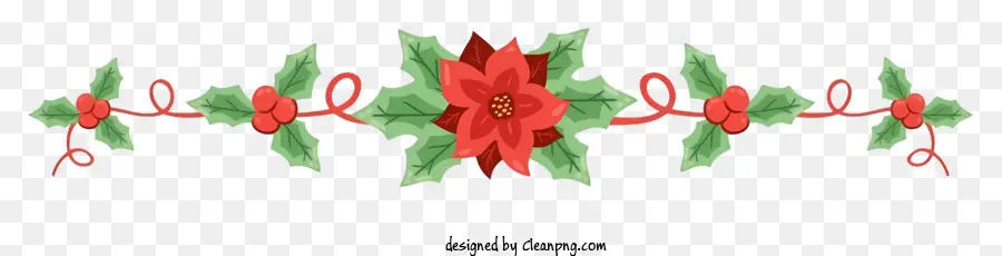 Bouquet De Poinsettia，Poinsettias Rouges PNG