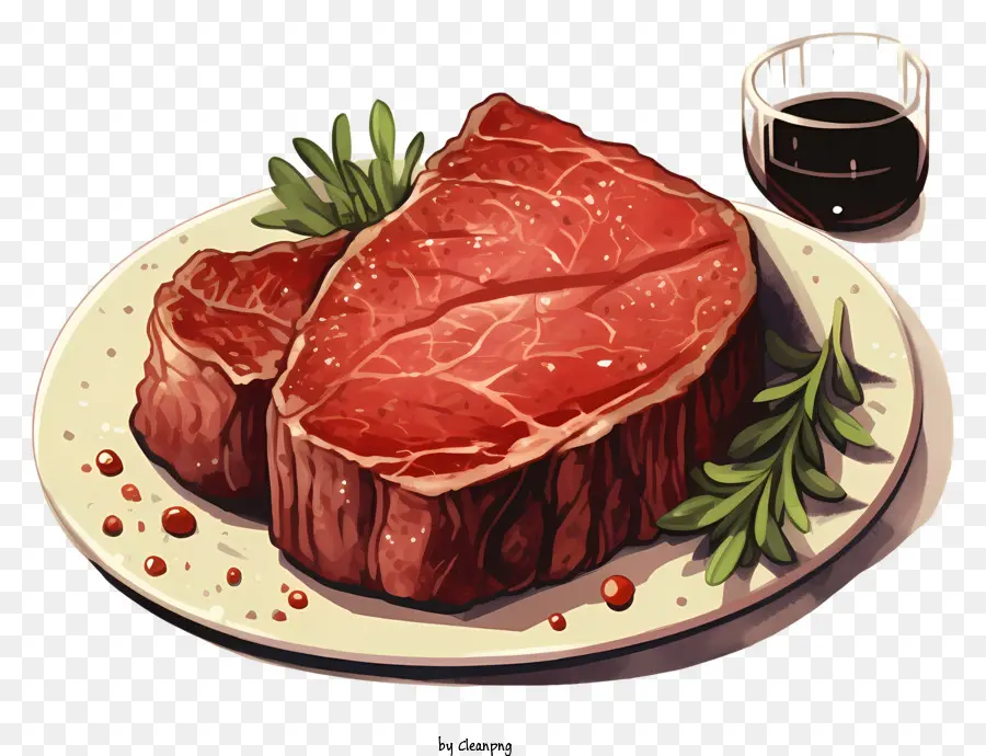 Steak，Plaque Blanche PNG