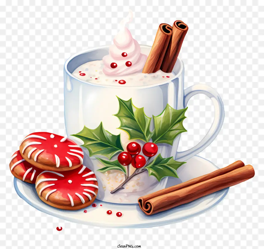 Chocolat Chaud，Cookies PNG