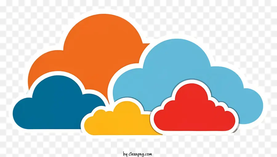 Nuages，Nuages ​​colorés PNG