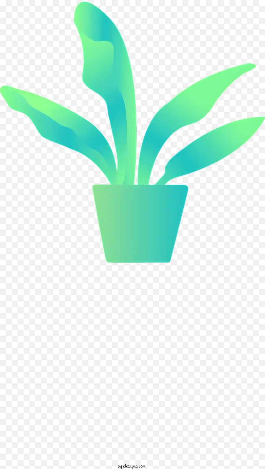 Plante En Pot，Silhouette PNG