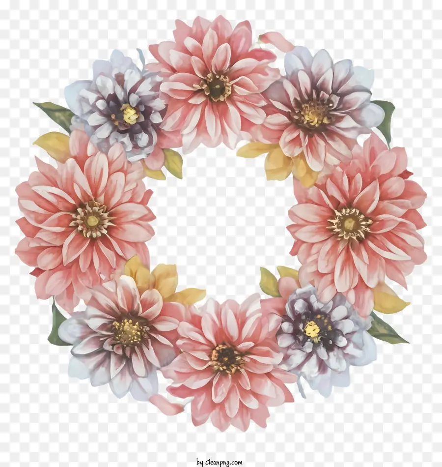 Couronne Florale，Fleurs PNG