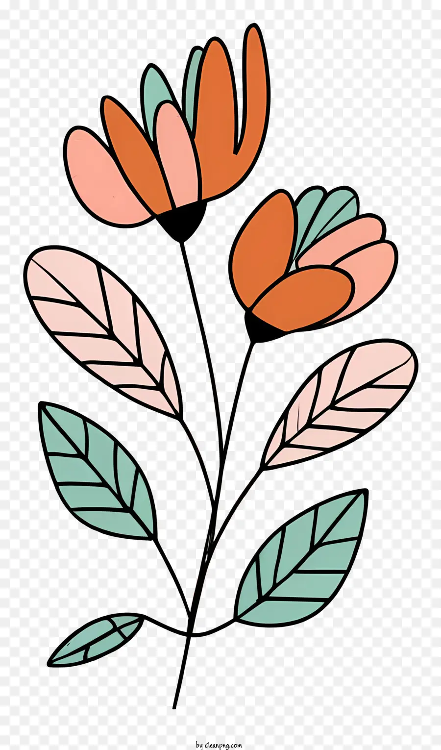 Fleurs，Feuilles PNG