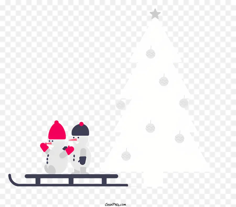 Bonhomme De Neige，Arbre De Noël PNG