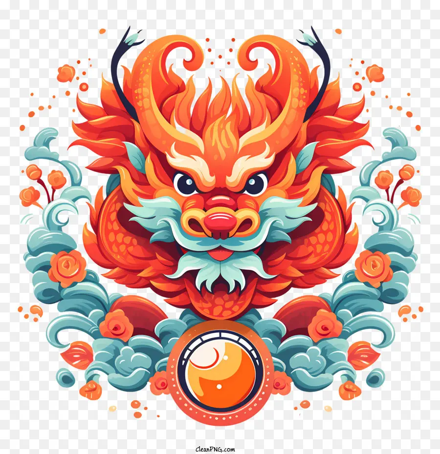 Dragon De Dessin Animé Chinois，Dragon PNG