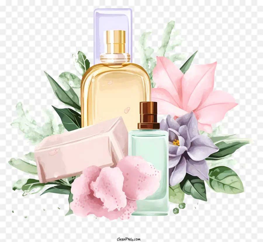 Millésime Bouteille De Parfum，Parfum Floral PNG