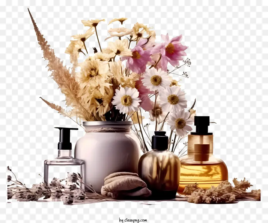 Produits De Beauté，Composition Florale PNG