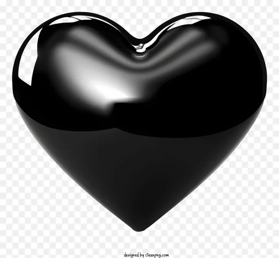 Objet En Forme De Coeur，Coeur Noir PNG