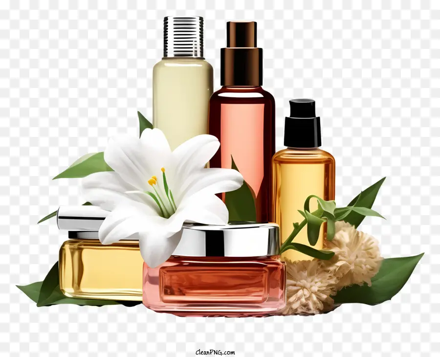 Bouteilles De Parfum，Parfum De Lavande PNG