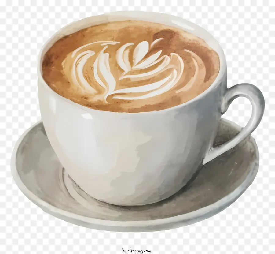 Modèle De Latte，Tasse à Café PNG