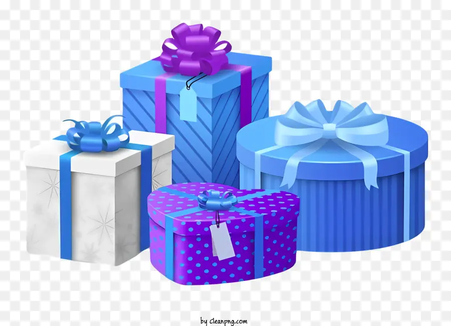 Boîtes Cadeau，Bleu Boîte Cadeau PNG