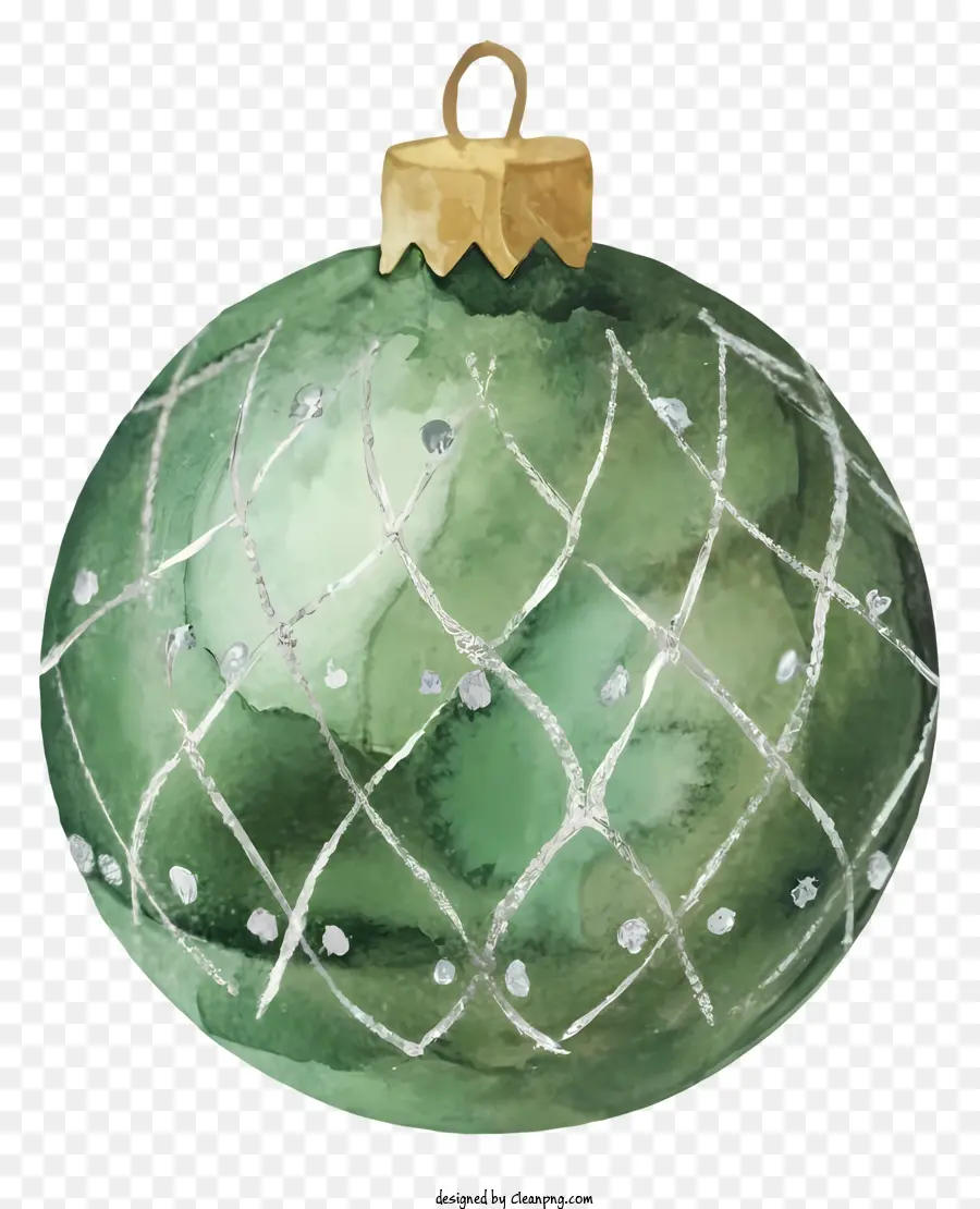 Ornement Vert，Décoration De Noël PNG