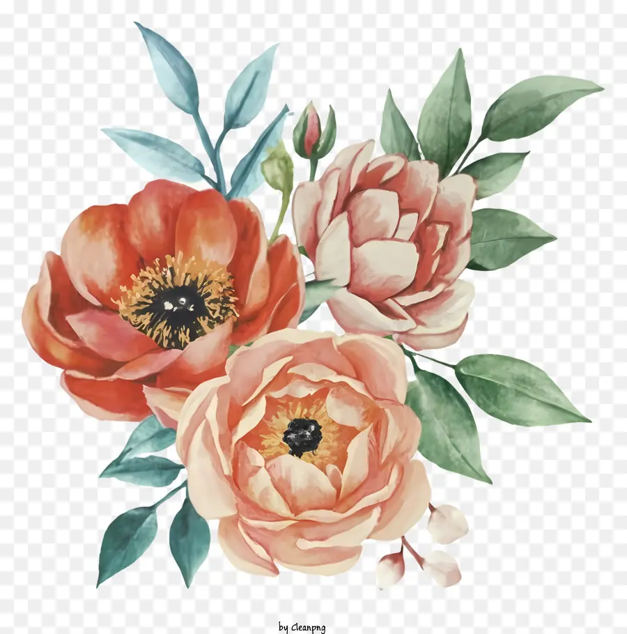 Roses，Fleurs Jaunes PNG