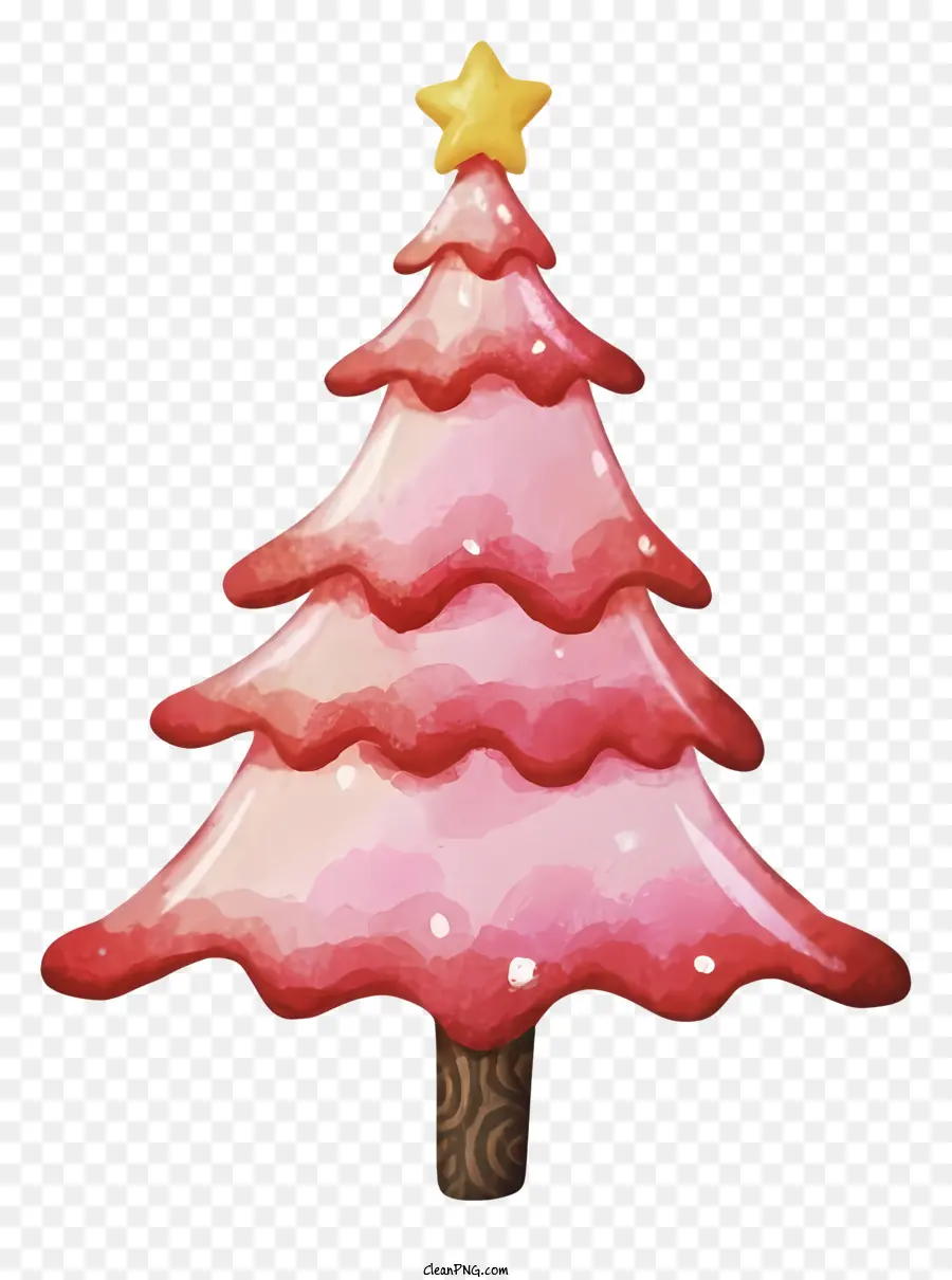 Sapin De Noël Rose，Arbre De Noël Rouge PNG