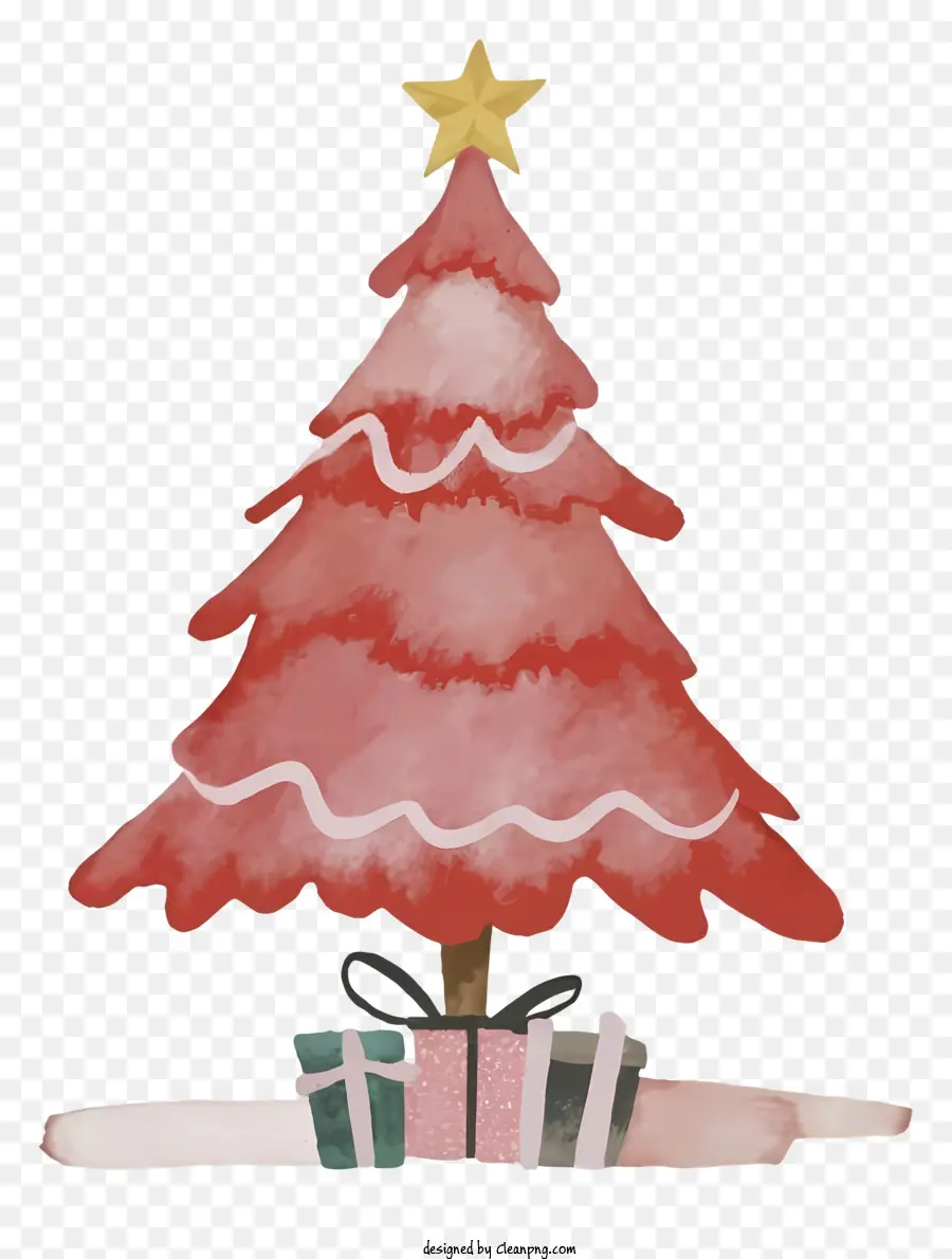 Rose Arbre De Noël，Présente PNG