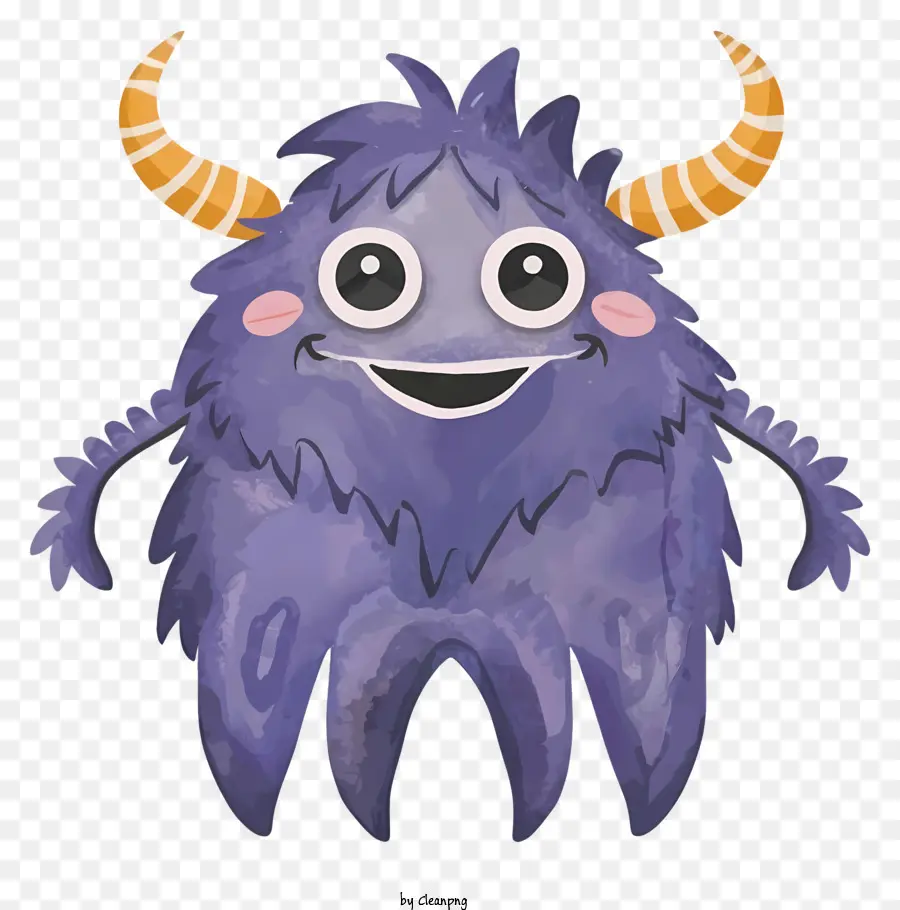 Monstre Violet，Cornes PNG