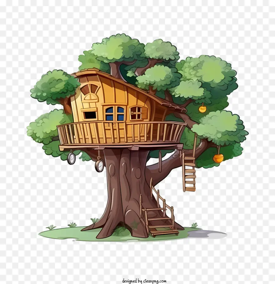 La Maison De L'arbre，Illustration Du Livre Pour Enfants PNG