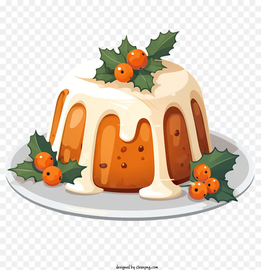 Gâteau，Pudding De Noël PNG