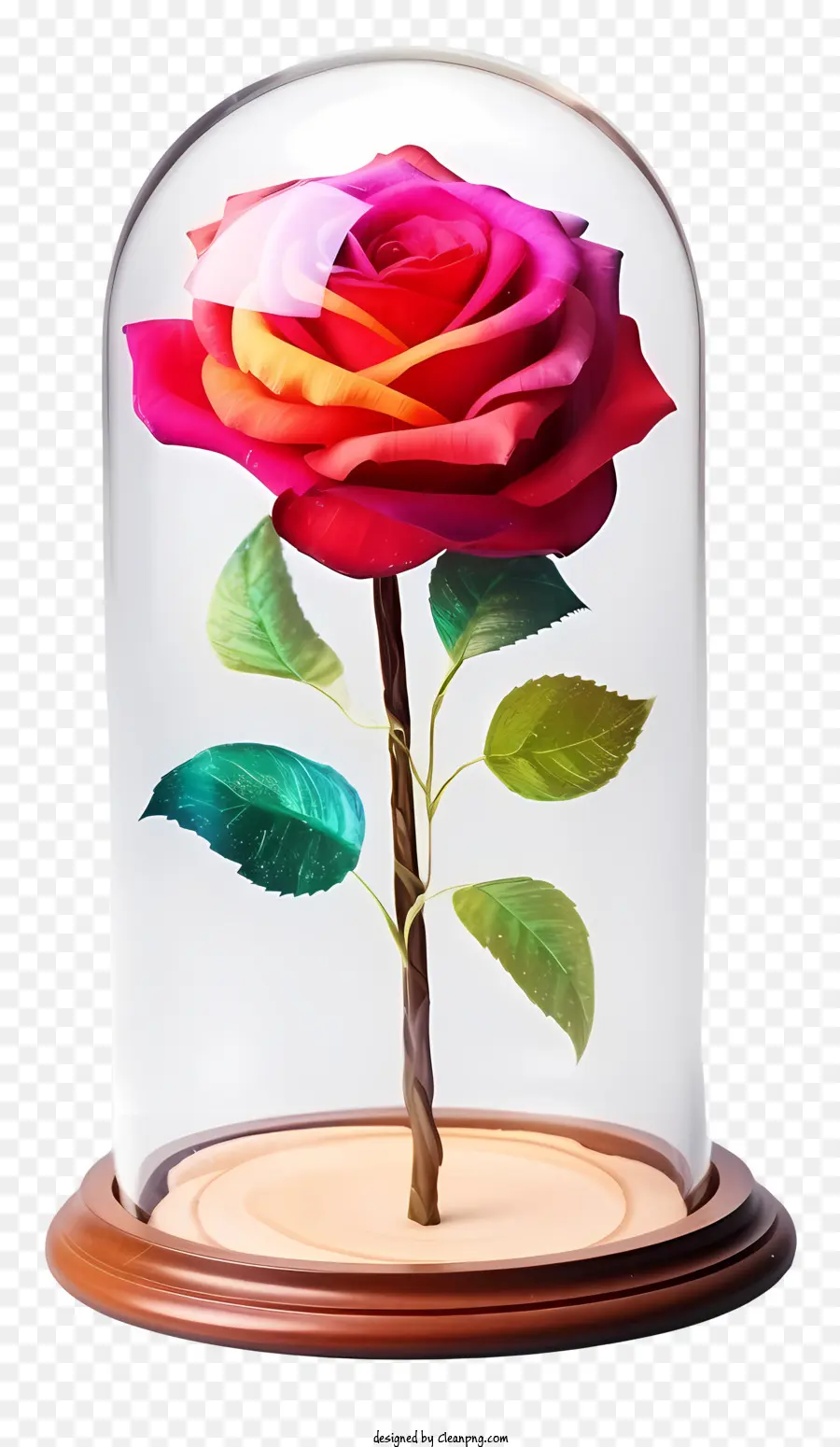 Rose Sous Coupole De Verre，Rose PNG