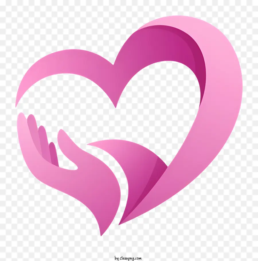 Amour，Coeur Rose PNG