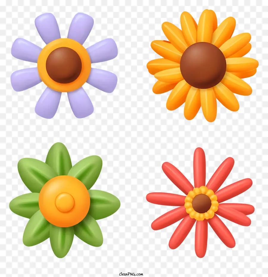 Emojis De Fleur，Pétales PNG