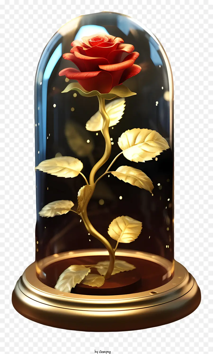 Rose Sous Coupole De Verre，Rose PNG