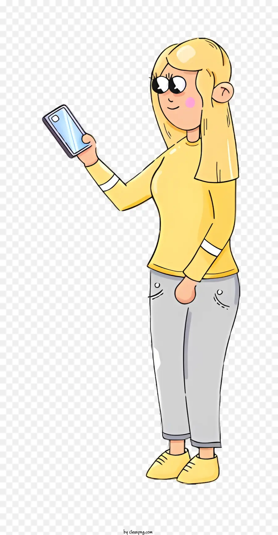 Femme，Femme Avec Téléphone PNG