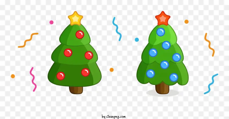 Arbres De Noël，Décorations PNG