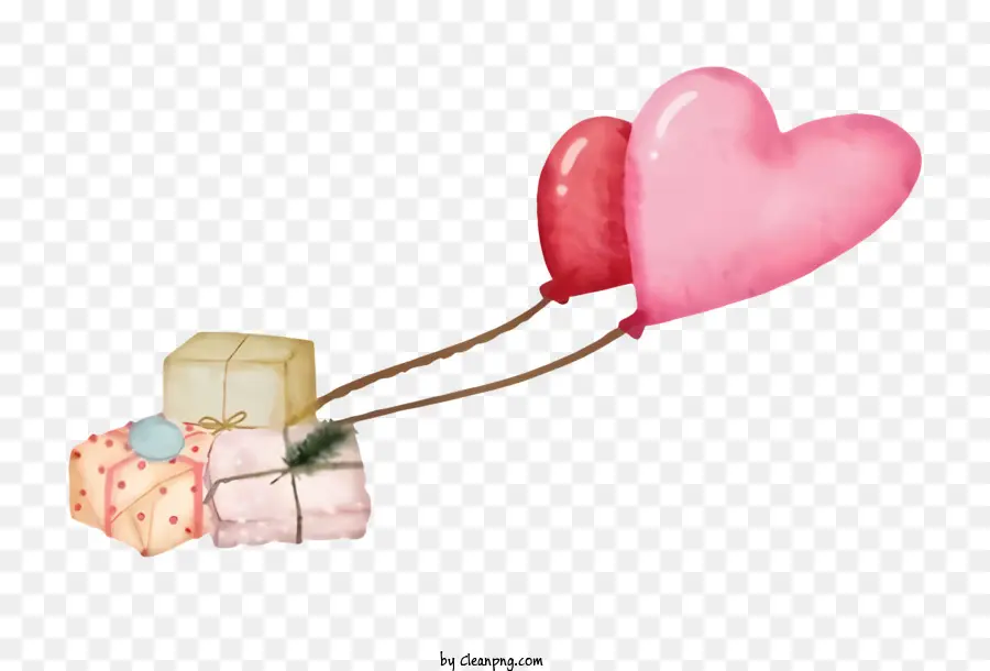 Ballon Rose，Cadeaux Et Ballons PNG