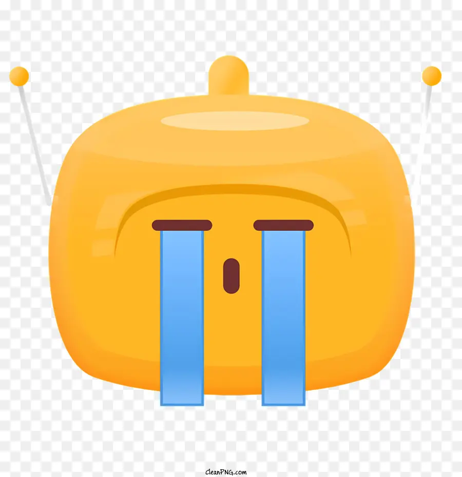 Jaune Valise，Poignée Bleue PNG