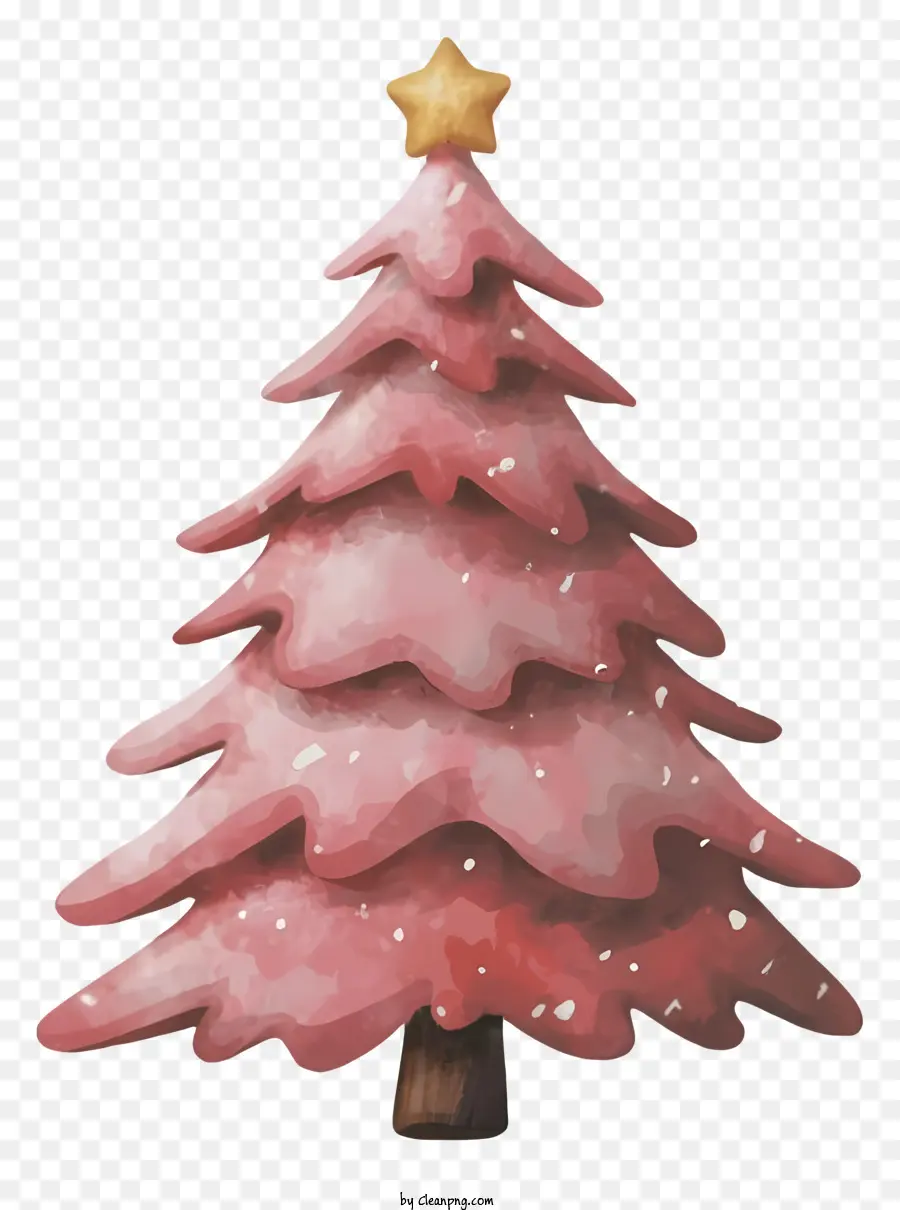 Rose Arbre De Noël，Snow And Ice Christmas Tree PNG
