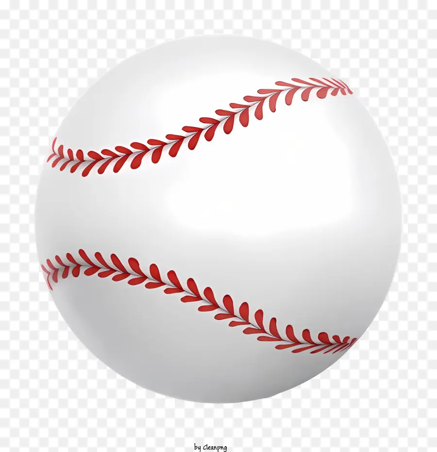 Baseball，Coutures Rouges PNG