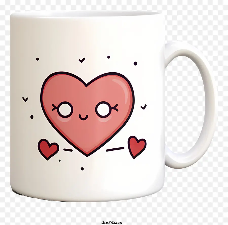 Tasse En Forme De Coeur，Rose Mug PNG
