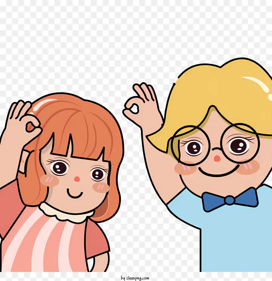 Couple，Enfants De Dessin Animé PNG