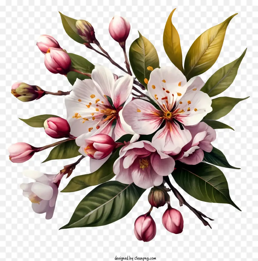 Fleurs De Cerisier，Bouquet PNG