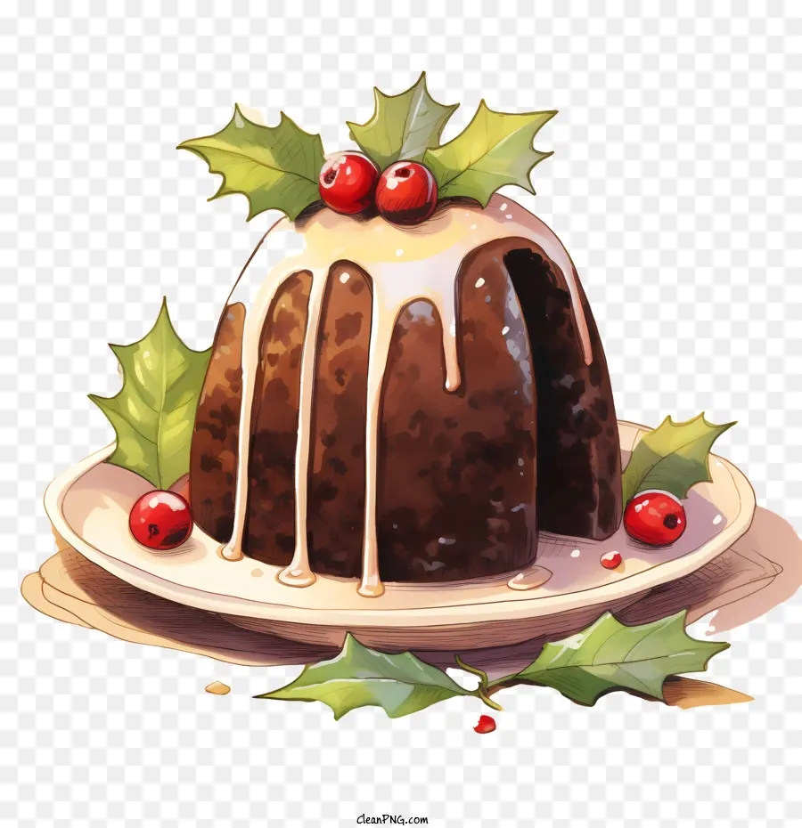 Le Dessert De Noël，De La Crème Fouettée PNG