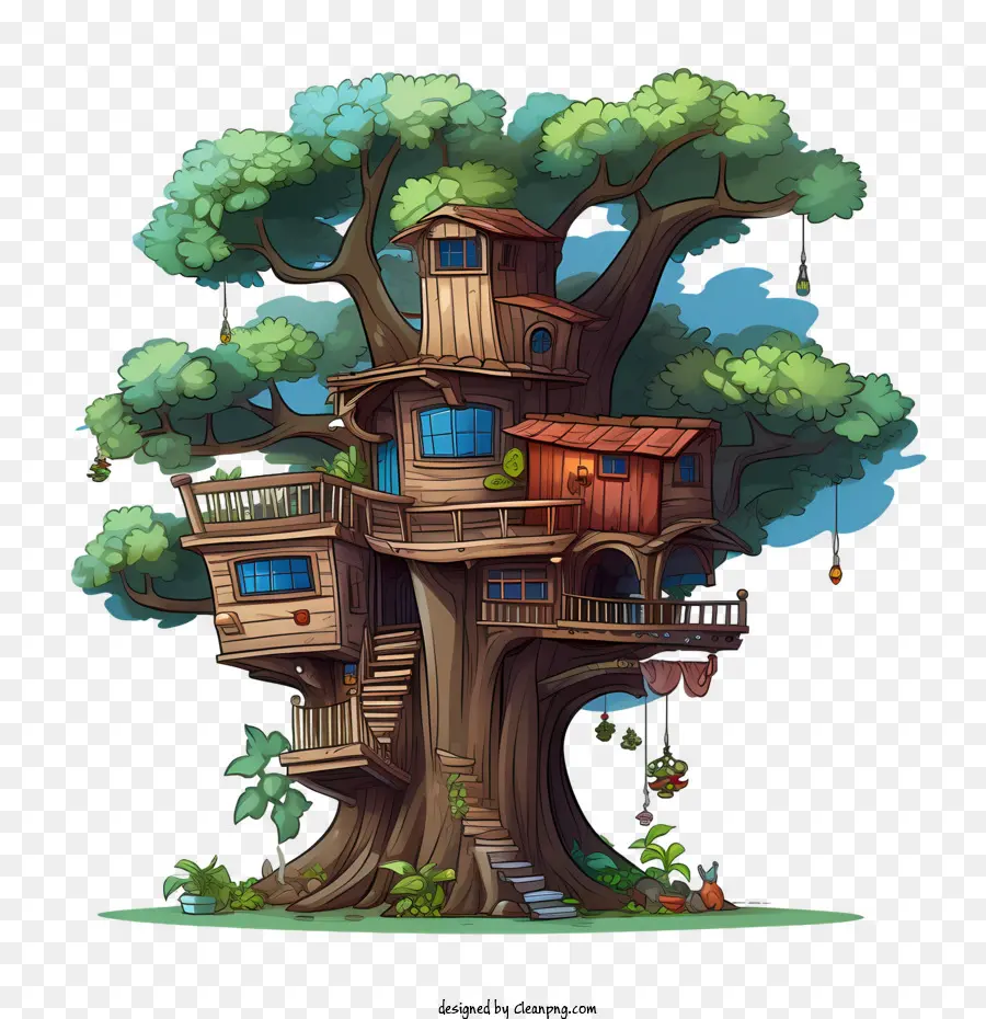 Cabane Dans Les Arbres，Arbre PNG