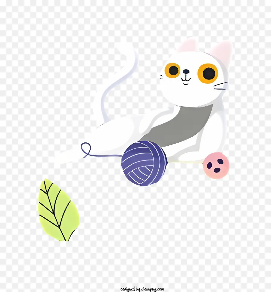 Chat Blanc，Laine PNG