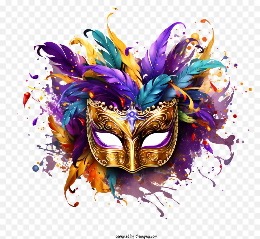 Mardi Gras Masque，Masque Coloré PNG