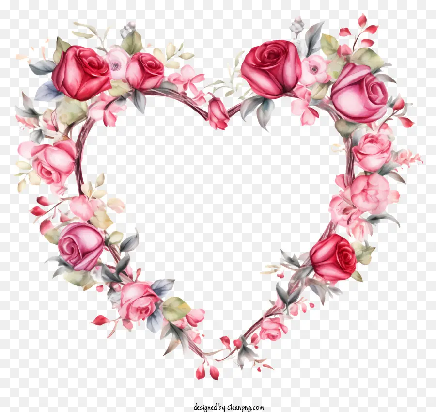 Les Roses Roses，Roses Heartshaped PNG