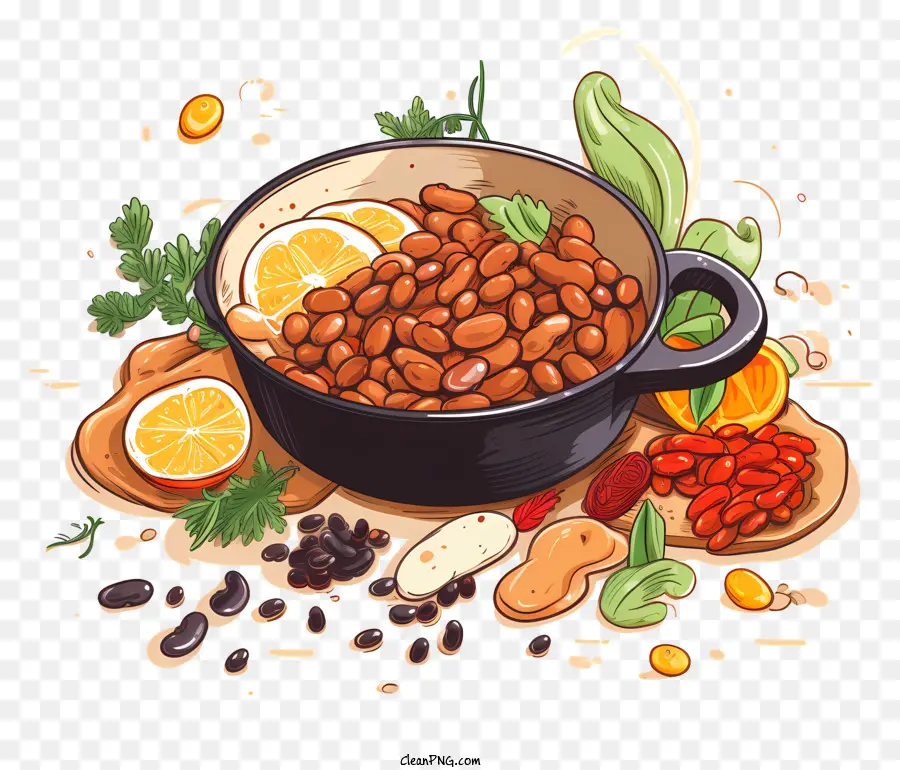 Haricots，Pot PNG