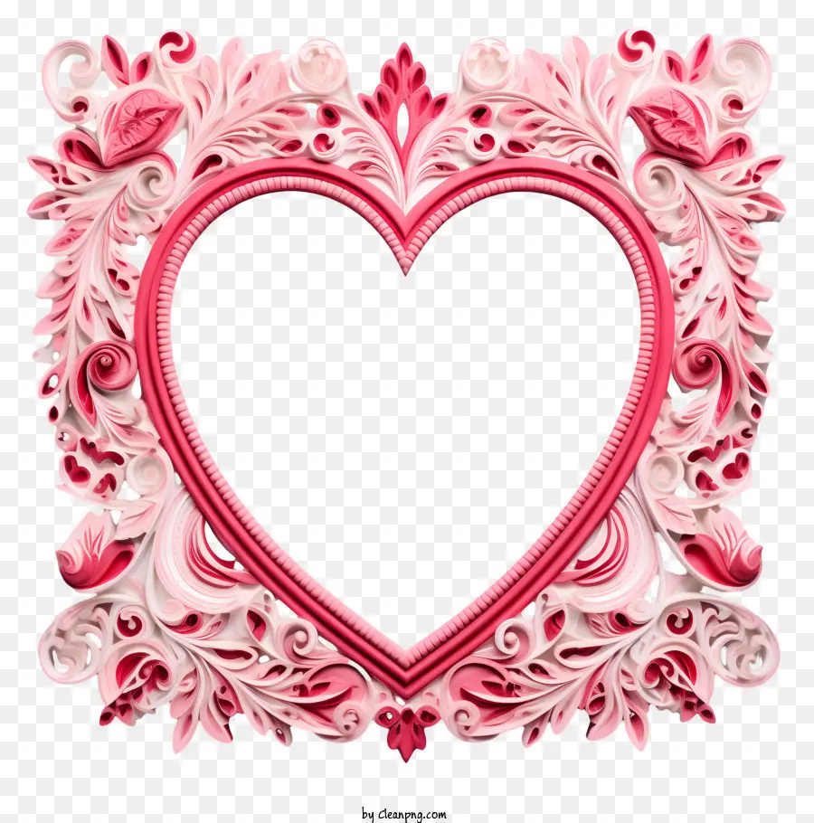 Heartshaped Cadre，Roses PNG