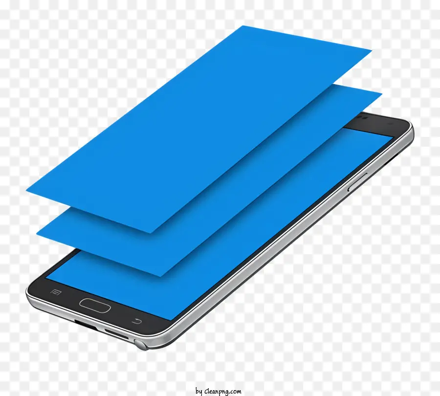 Smartphone，écrans Bleus PNG