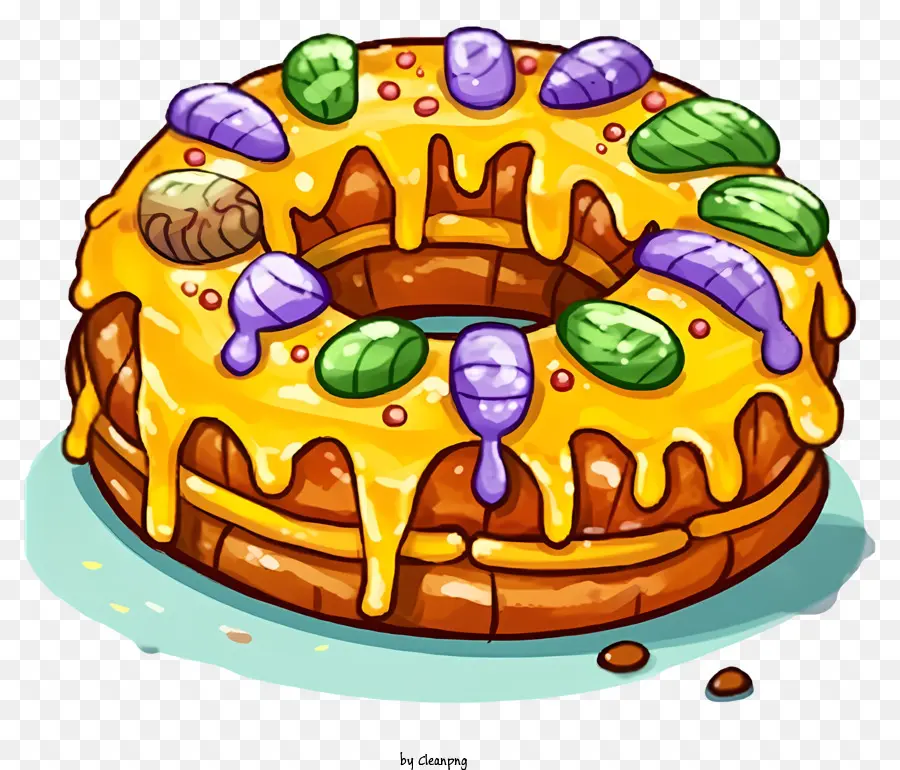 Gâteau，Gâteau Coloré PNG