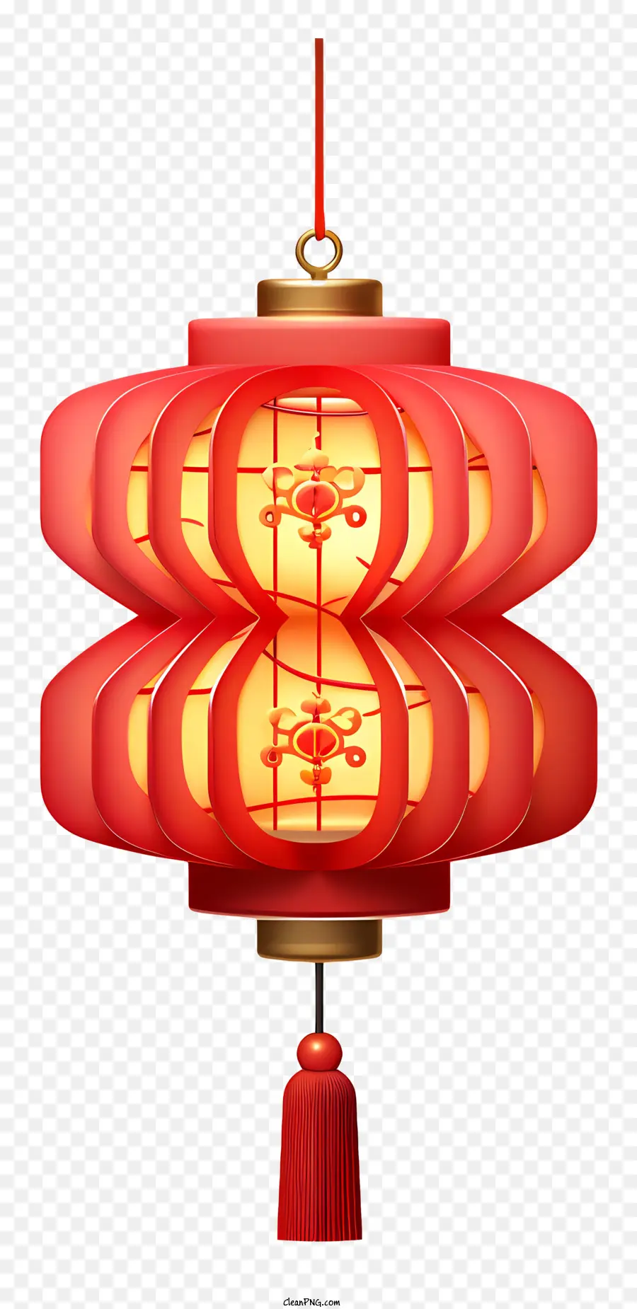 Rouge Lanterne Chinoise，Lanterne De Papier PNG