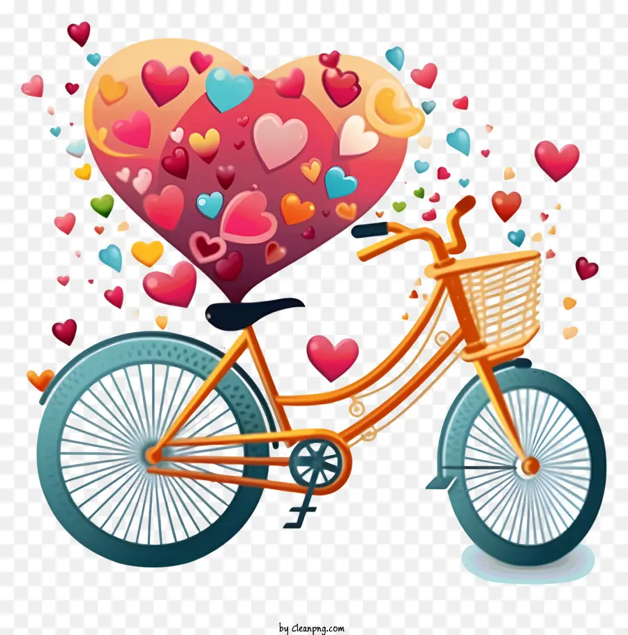 Vélo D'amour，Vélo Affectueux PNG