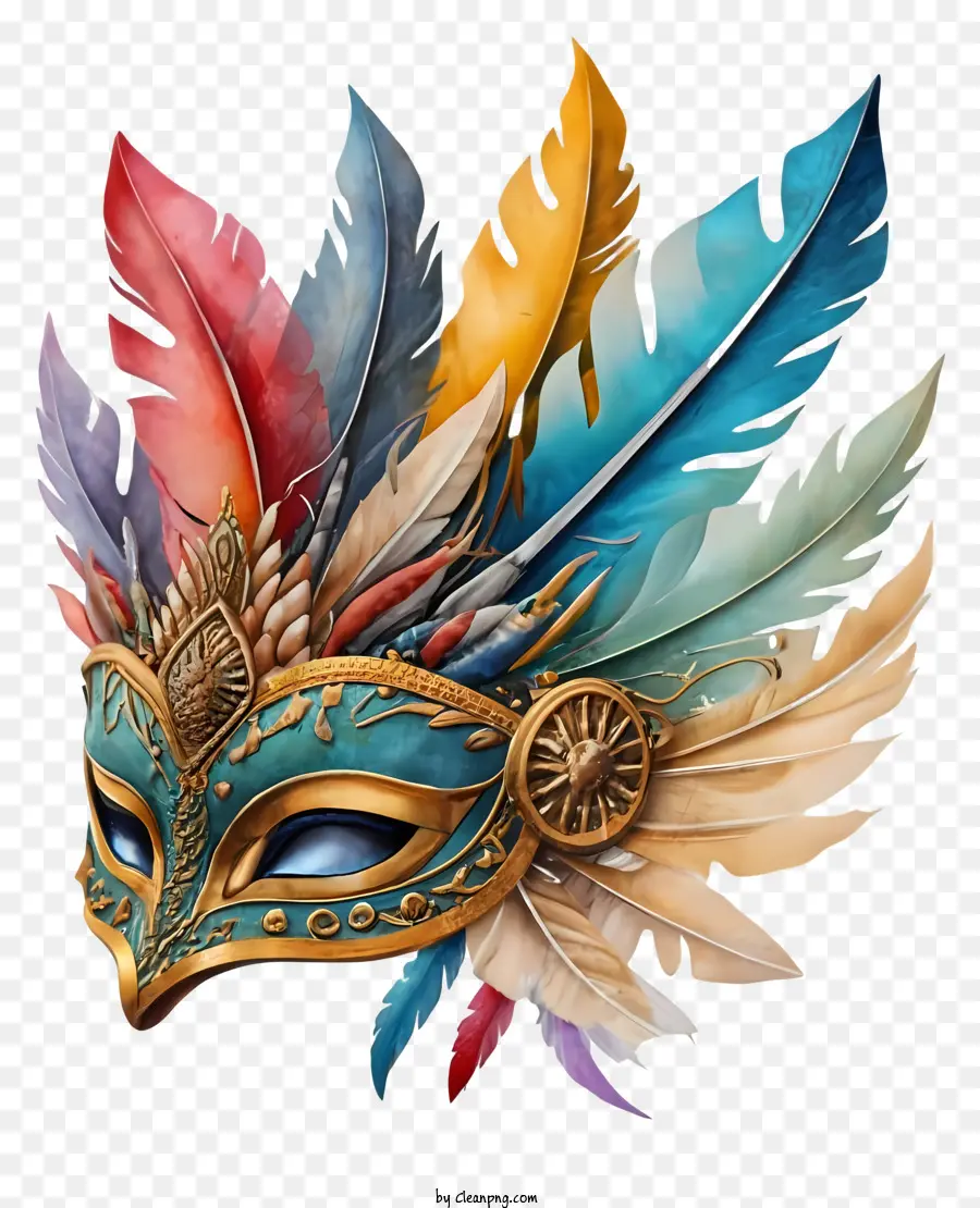 Masque De Carnaval，Masque Coloré PNG