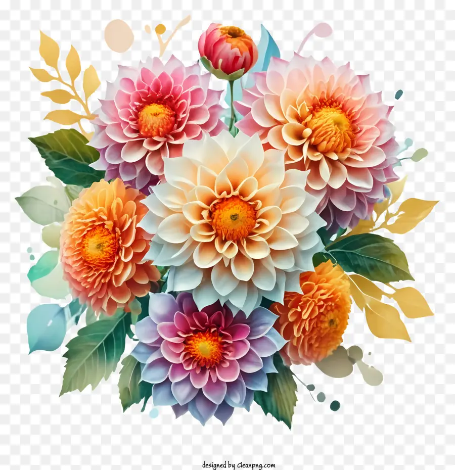 Bouquet De Fleurs，Fleurs PNG