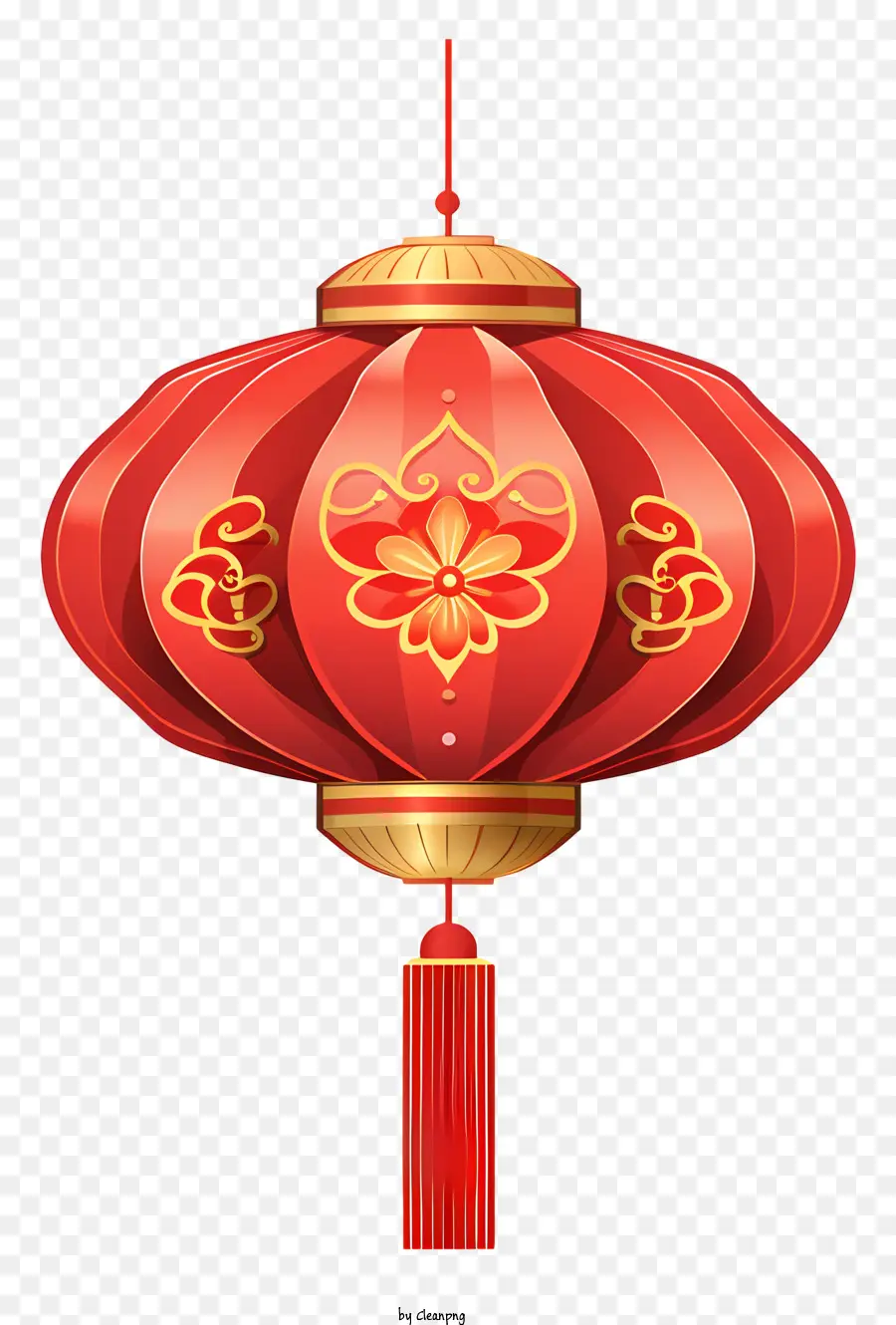 Lanterne Chinoise，Palette De Couleurs Rouge Et Or PNG